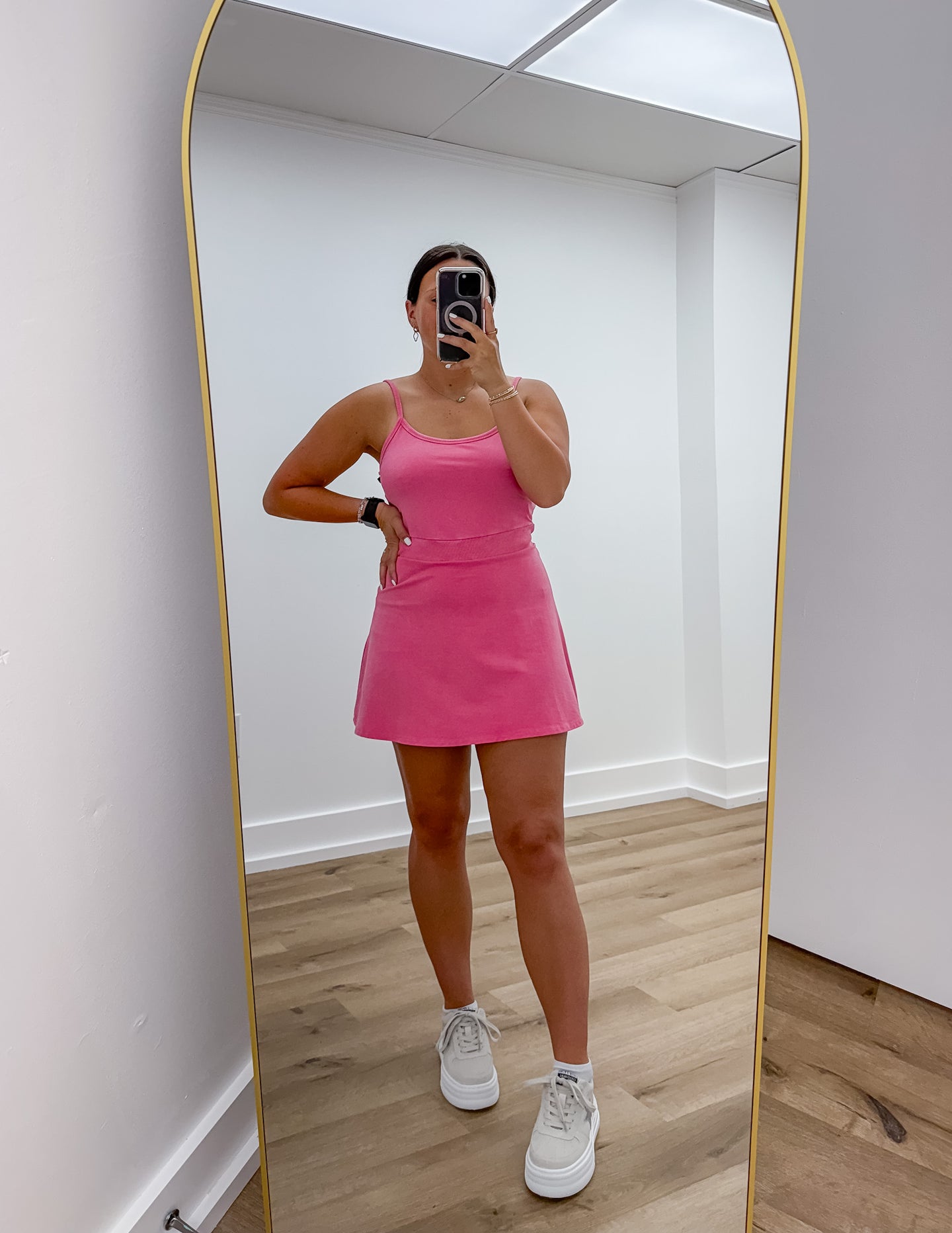 Give Me A Chance Mineral Wash Cami Dress in Pink