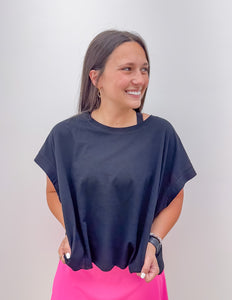 Fly With You Open Back Top in Black