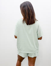 Load image into Gallery viewer, Every Part Of Me Stripe Knit Top &amp; Short Sets