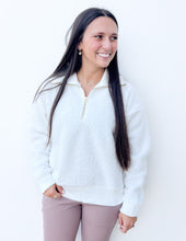 Load image into Gallery viewer, In the Winter Winds Sherpa Pullover in Sugar Swizzle