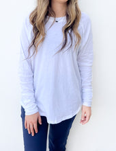 Load image into Gallery viewer, All About the Basics Cotton Raglan Sleeve Top in White