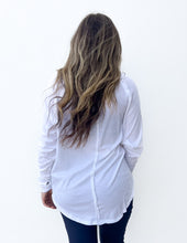 Load image into Gallery viewer, All About the Basics Cotton Raglan Sleeve Top in White