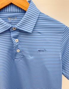 Coastal Cotton Youth Cobalt Blue Yarn Dyed Performance Polo