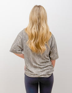 Pink State Script On Bottomland Camo SS Tee