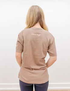 Addyson Nicole Company MS Camo Print SS Tee in Espresso