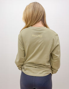 Addyson Nicole Company MS Camo Print LS Tee in Khaki