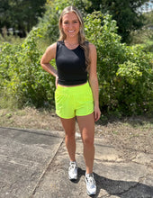 Load image into Gallery viewer, Follow Me Athletic Shorts Highlight Yellow