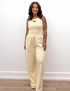 Lulu Mac Stripe Tank in Yellow