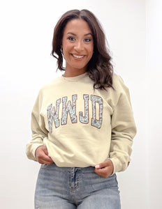 Addyson Nicole Company WWJD Camo Print Sweatshirt