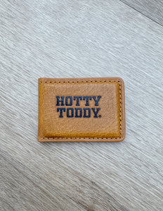 Magnetic Money Clip Tan Embossed Hotty Toddy