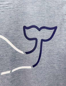 Vineyard Vines Whale Harbor Short Sleeve Tee in Blue Mirage Heather