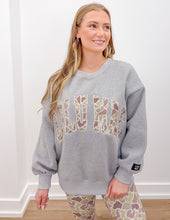 Load image into Gallery viewer, Lulu Mac Logo Sweatshirt in Light Grey/Camo