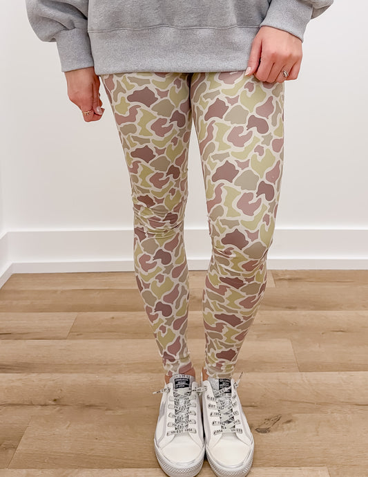 Lulu Mac Printed Leggings in Light Camo