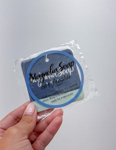 Magnolia Soap Company Car Freshie in Vanity