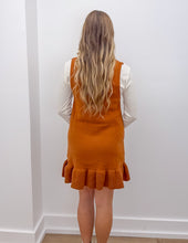 Load image into Gallery viewer, Turning The Page Sleeveless V Neck Hem Knit Dress in Rust