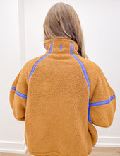 Load image into Gallery viewer, Free People Mountain High 1/2 Zip in Twig Combo