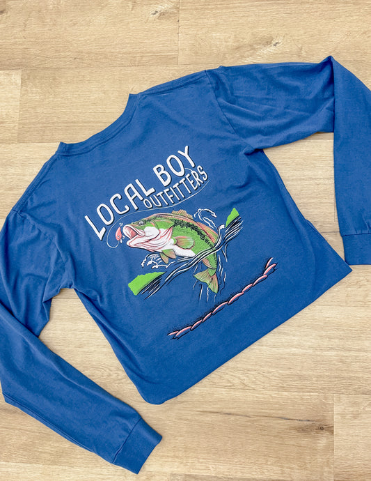 Local Boy Jumping Bass LS Tee