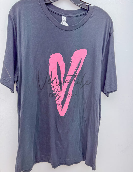 Versatile Boutique Heart Logo SS Tee