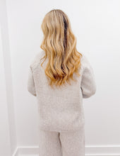 Load image into Gallery viewer, Call Me Crazy Two Tone Textured Knit Top with Front Zip