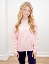 Load image into Gallery viewer, See Me Fleece Relaxed Fit Crew Neck Sweatshirt in Pink Camo