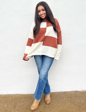 Load image into Gallery viewer, Simple Pleasures Color Block Knit Sweater