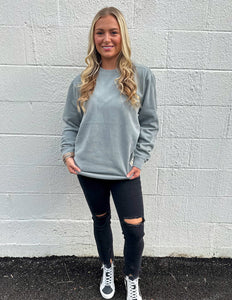 Southern Fried Cotton Hilltop Crewneck Grey