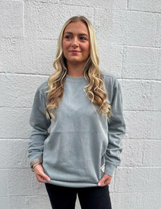 Southern Fried Cotton Hilltop Crewneck Grey