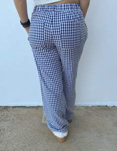 Pretty Blues Gingham Pants