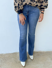 Load image into Gallery viewer, Wasted on You Tummy Control Mid Rise Flare Jeans