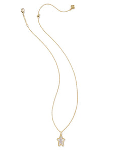 Kendra Scott Ada Gold Short Pendant Necklace Ivory MOP