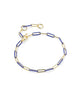 Kendra Scott Courtney ENML LNK Bracelet in Gold/Blue