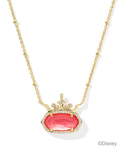 Kendra Scott Disney Elisa Princess Gold Necklace in Dark Peach MOP