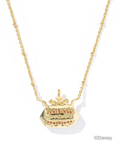 Kendra Scott Disney Elisa Princess Gold Necklace in Dark Peach MOP