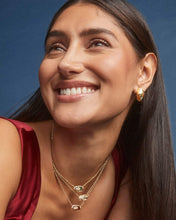 Load image into Gallery viewer, Kendra Scott Elisa Bow Short Pndnt Necklace in Gold/Ivory Illusion