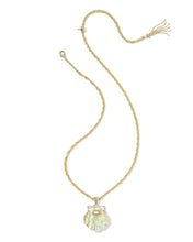 Load image into Gallery viewer, Kendra Scott Lucia Shell Pndnt Necklace in Gold/Iridescent Abalone