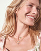 Kendra Scott Tatum Short Pendant Gold Necklace in Purple Mix