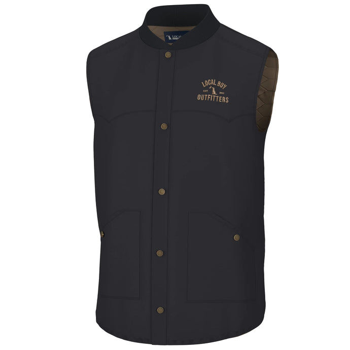 Local Boy Dutton Vest Black/Brown