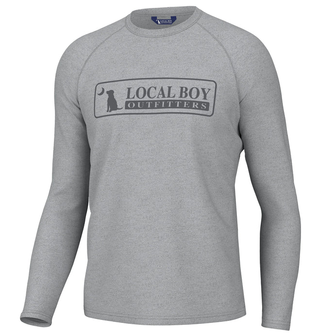 Local Boy Poly/Fleece Crew Heather Gray