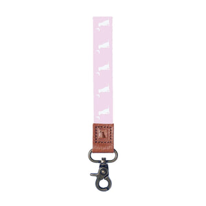 Local Girl Wrist Lanyard in Pink Dog & Moon