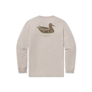 Southern Marsh Camo Duck Originals LS Tee Washed Oatmeal