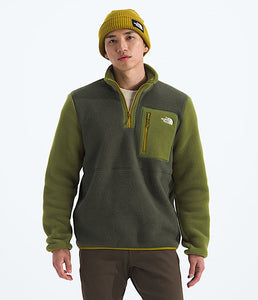 The North Face Men’s Yumiori 1/4 Zip Jacket in New Taupe Green/Woodland