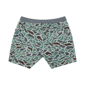 Burlebo 7" Athletic Shorts in Retro Duck Camo