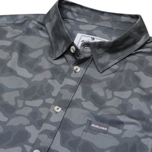 Burlebo Performance Button Up in Stone Camo