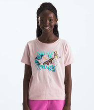 Load image into Gallery viewer, North Face Girls&#39; Graphic SS Tee Pink Moss