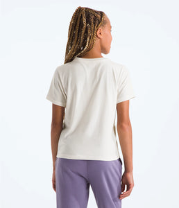 North Face Girls' Graphic SS Tee White Dune