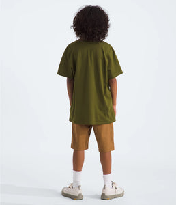 North Face Boys' Graphic SS Tee Forest Olive