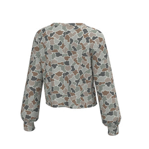 Local Girl Revive Crewneck in Forest Camo Flora