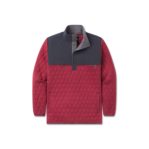 Southern Marsh Bighorn Quilted Pullover Crimson