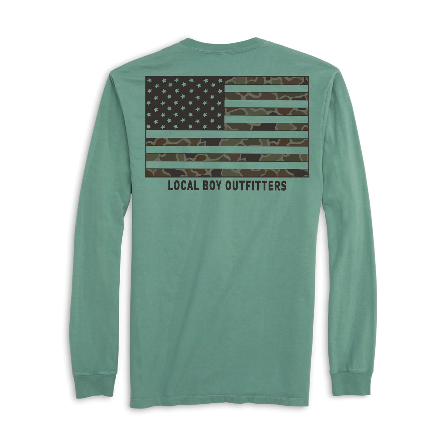 Local Boy OD Flag LS Tee