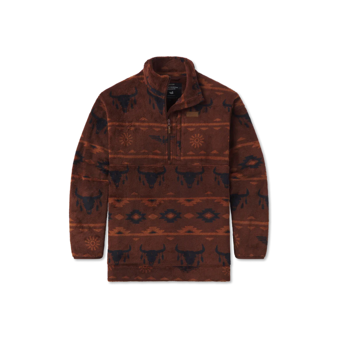 Southern Marsh Marfa Valley Fleece Pullover Burnt Red